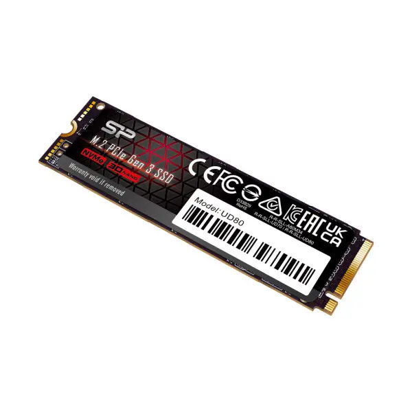 M.2 NVMe 250GB SSD, UD80, PCIe Gen 3x4, 3D NAND, Read up to 3,400 MB/s, Write up to 3,000 MB/s (single sided), 2280 ( SP250GBP34UD8005 ) 