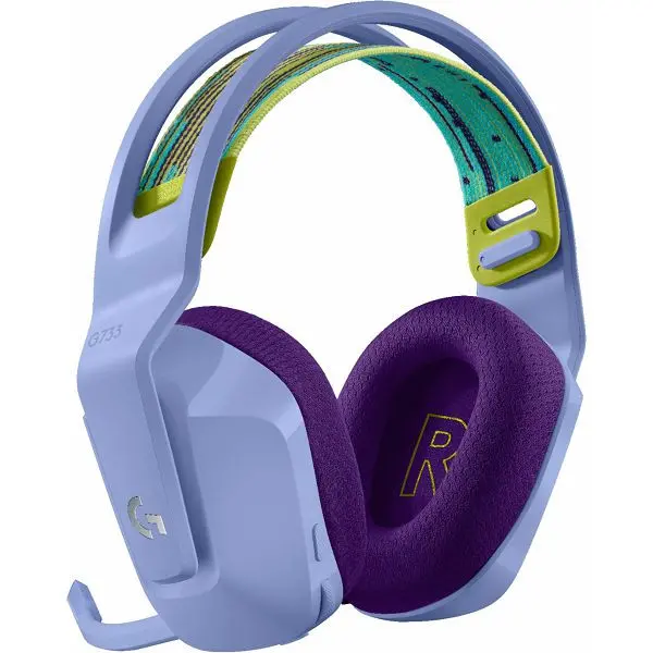 G733 Lightspeed Wireless RGB Gaming Headset Lilac
