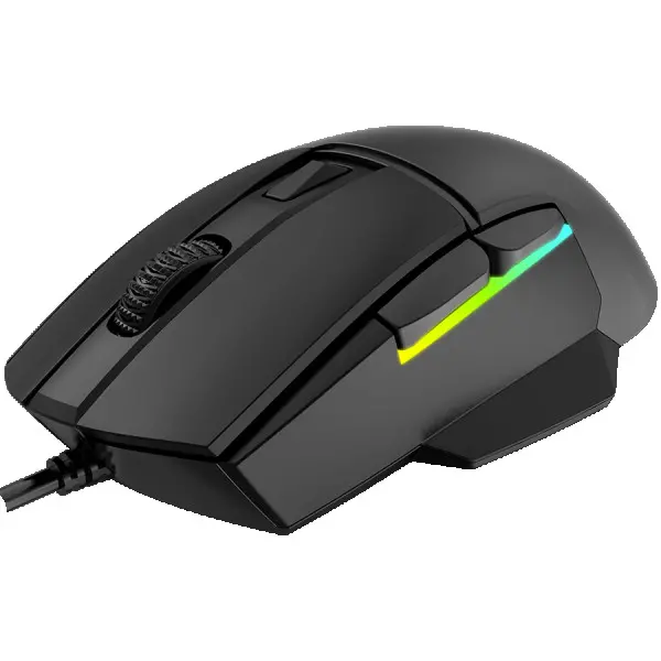 LORGAR gaming mice, Optical Gaming Mouse with 6 programmable buttons, Pixart ATG4090 sensor, DPI can be up to 8000, 30 million times key li