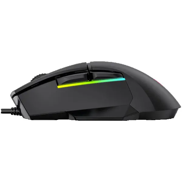 LORGAR gaming mice, Optical Gaming Mouse with 6 programmable buttons, Pixart ATG4090 sensor, DPI can be up to 8000, 30 million times key li