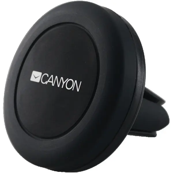 Canyon CH-2 Car Holder for Smartphones,magnetic suction function ,with 2 plates(rectanglecircle), black ,44*44*40mm 0.035kg ( CNE-CCHM2 ) 