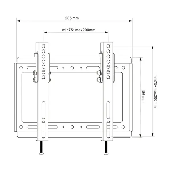 Nosač za TV podesivi Kettz TVN-250T 17''-43''