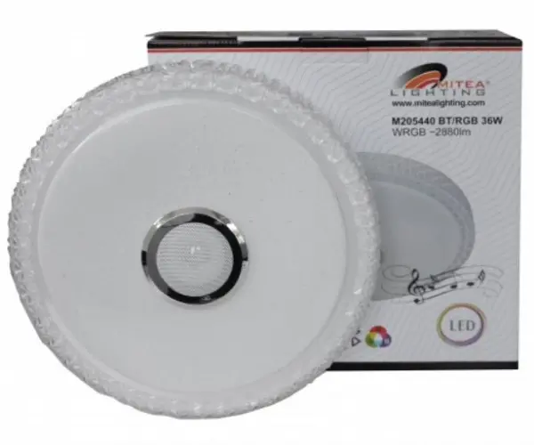 M205440-BT/WRGB 2x18W 350mm LED SMD plafonjera sa zvucnikom 5W,bluetooth, Android/iOS APP iLink