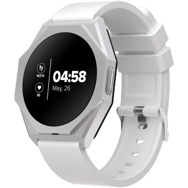 CANYON Otto SW-86, Smart watch Realtek 8762DK LCD 1.3 LTPS 360X360px, G+F 1+gesture 192KB Li-ion polymer battery 3.7v 280mAh,Silver aluminu