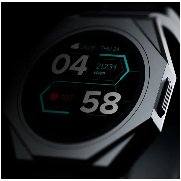 CANYON Otto SW-86, Smart watch Realtek 8762DK LCD 1.3 LTPS 360X360px, TP G+F 1+gesture 192KB Li-ion polymer battery 3.7v 280mAh,Gun aluminu