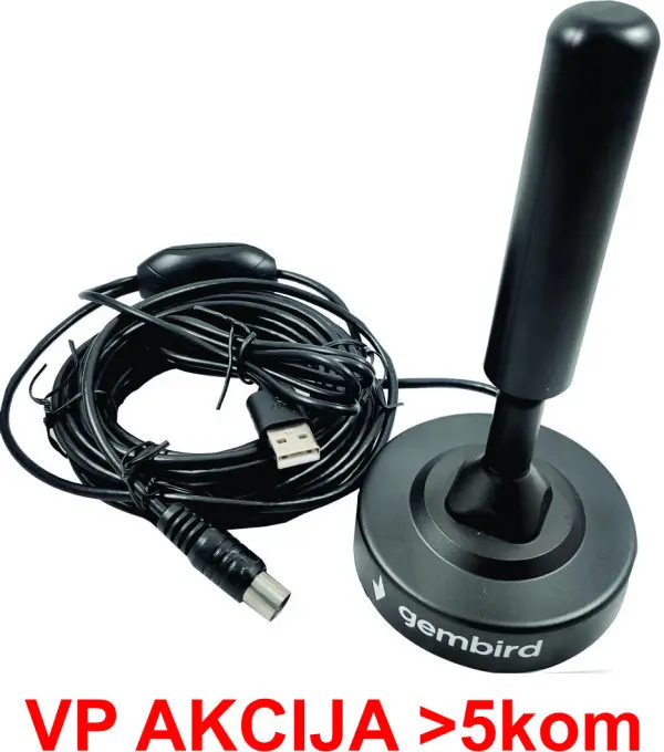 GMB-533USB **Gembird Antena sobna/spoljna sa pojacalom, UHF, dobit 21dB, visina 15cm, USB (495)