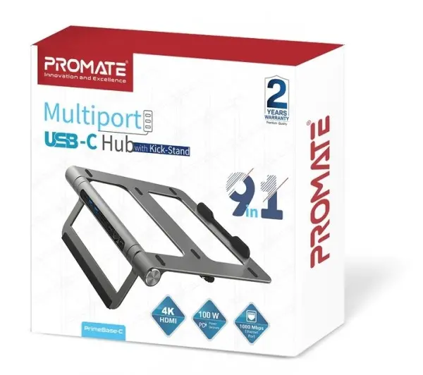 PROMATE PrimeBase-C 9-in-1 Multiport USB-C Hub  postolje za laptop