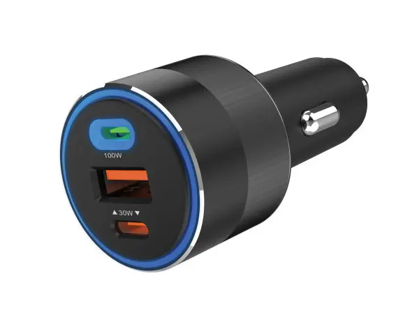 USB auto punjač Sandberg 3in1 USBUSB-C 130W 441-49