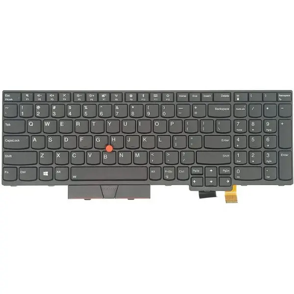 Tastatura za laptop Lenovo IBM ThinkPad T570 T575 T580 P51S P52S  bez pozadinskog, ima gumb