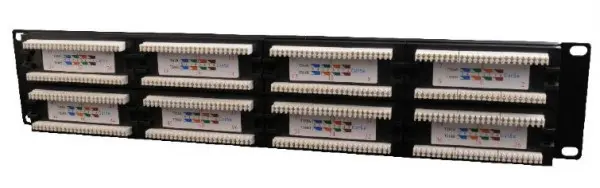 NPP-C548CM-001 Gembird Cat.5E 48 port patch panel with rear cable management