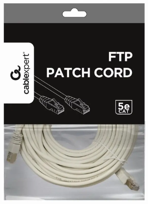 PP22-20M Gembird Mrezni kabl FTP Cat5e Patch cord, 20m grey