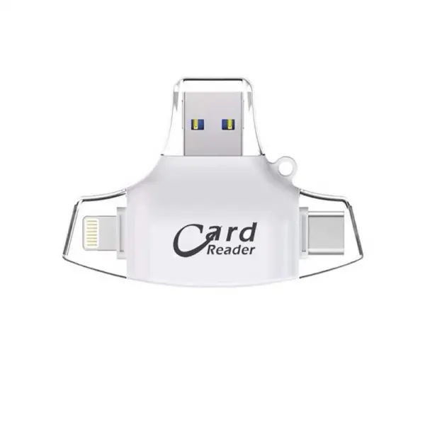 Citac kartica SD microSD na Type C Lighting USB 2.0 JWD-84 beli