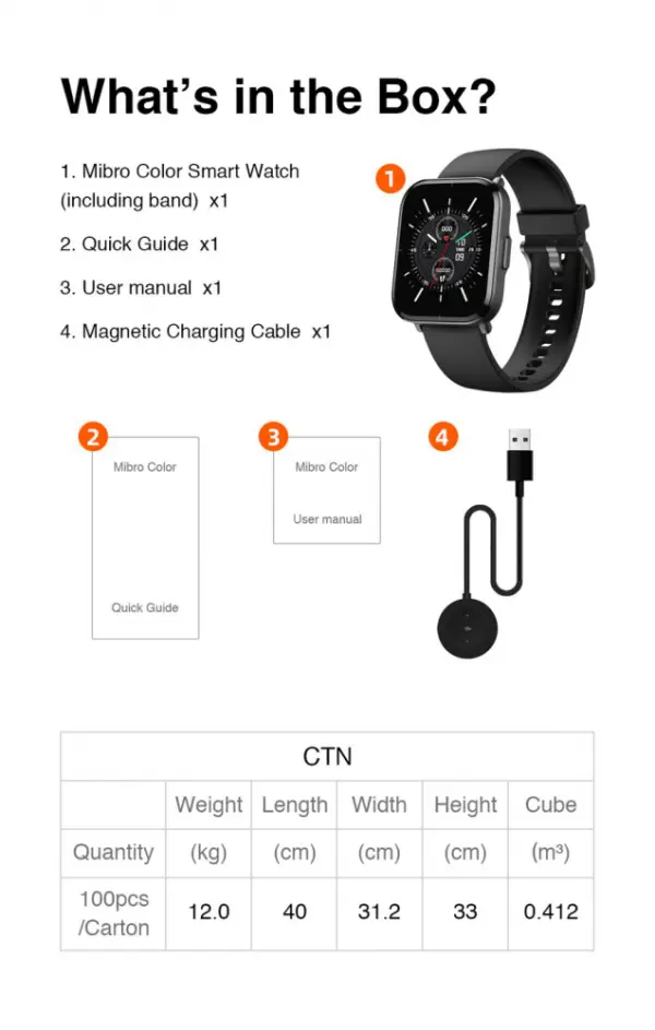 XIAOMI Haylou Mibro Color Smart Watch