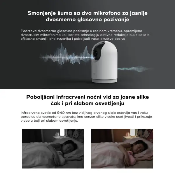 Sigurnosna kamera XIAOMI Mi 360 Home Security Camera 2K ProBela' ( 'BHR4193GL' ) 