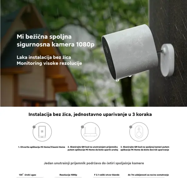 Sigurnosna kamera XIAOMI Mi Wireless outdoor security Camera 1080p