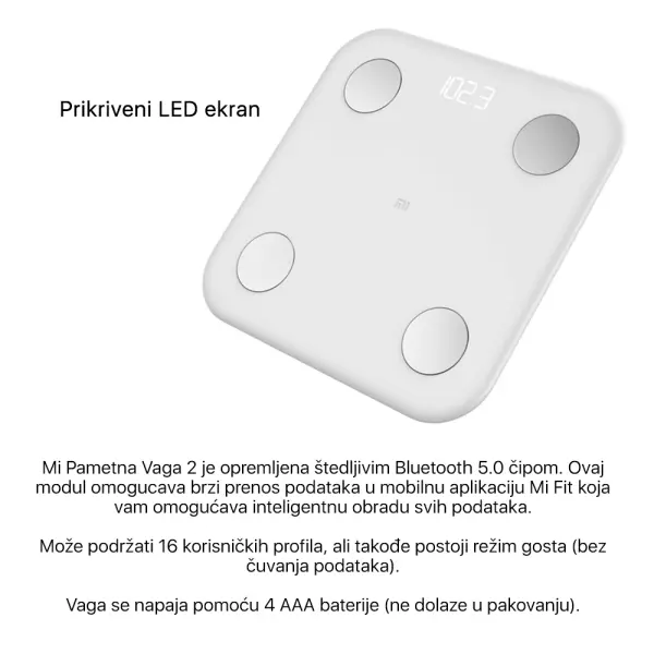 Vaga Xiaomi Mi Body Composition scale 2 NUN4048GL