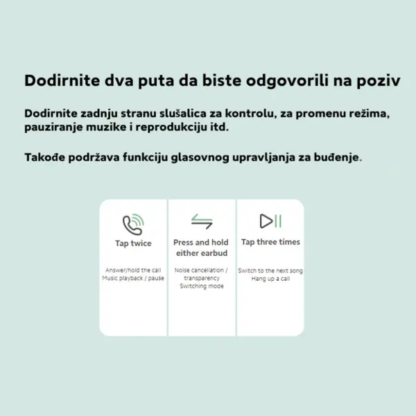 XIAOMI Redmi Buds 3 Pro slusalice crne