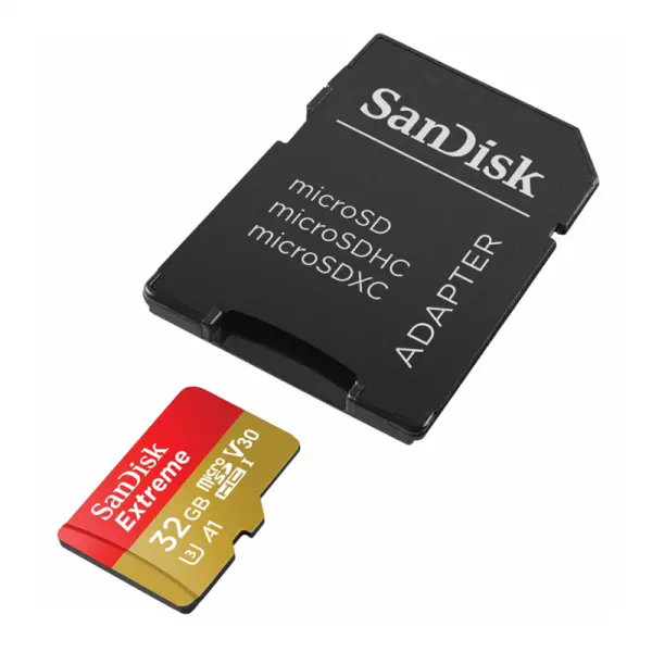 SanDisk MicroSDHC 32GB 100MB/s Extreme Class 10 + Adapter