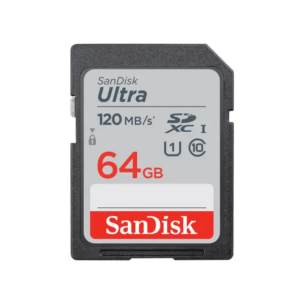 SanDisk SDHC 64GB Ultra 120MB/s Class 10 UHS-I