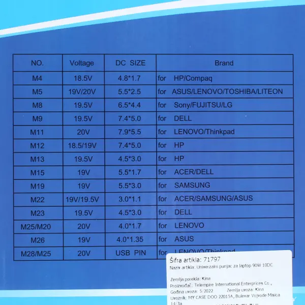 Univerzalni punjac za laptop 90W 10DC (2)