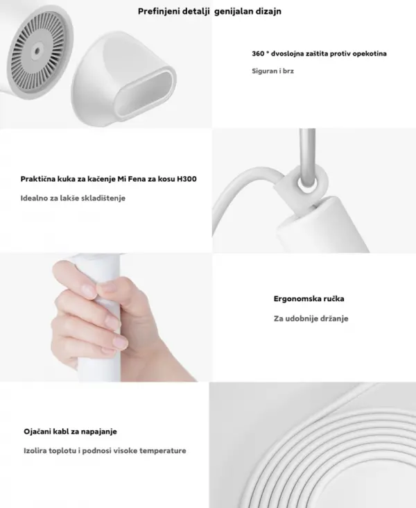 Fen za kosu XIAOMI icinic BHR5081GL snaga 1600W