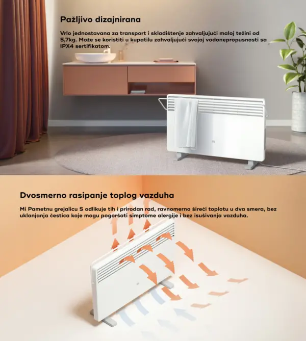 Grejalica XIAOMI BHR4037GLpanelna2200Wbela' ( 'BHR4037GL' )