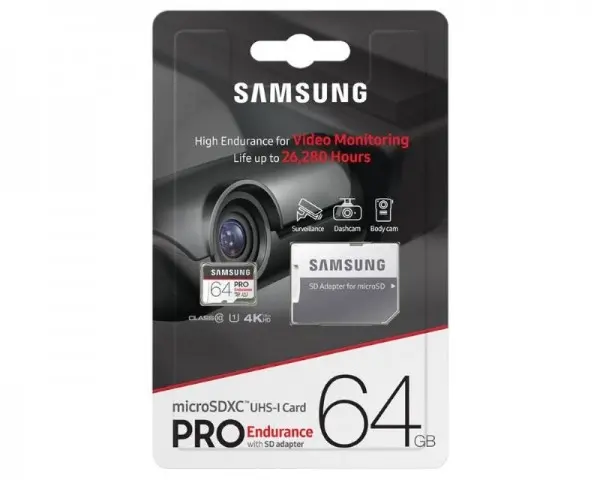 SAMSUNG PRO Endurance MicroSDXC 64GB U1 MB-MJ64GA