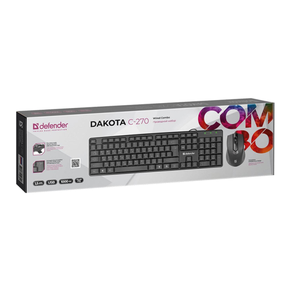 Tastatura + miš Defender Dakota C-270 YU ĆirlicaLatinica