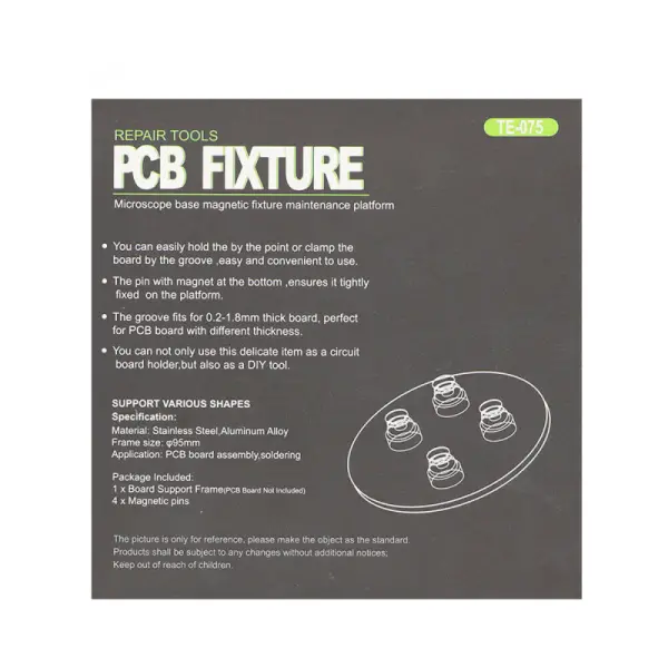 PCB namagnetisani drzac za mikroskop TE-075