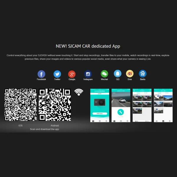 Akciona kamera SJCAM (kamera za auto) crna