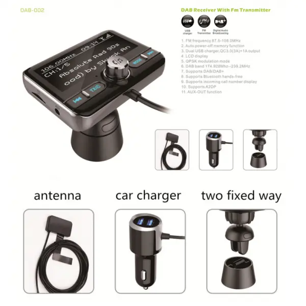FM transmiter DAB002 crni