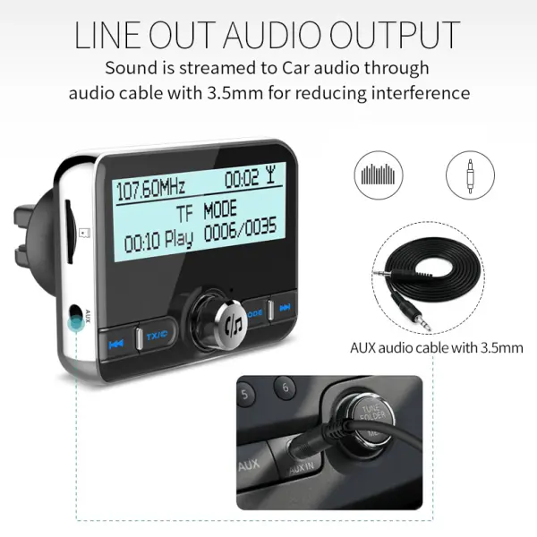 FM transmiter DAB002 crni