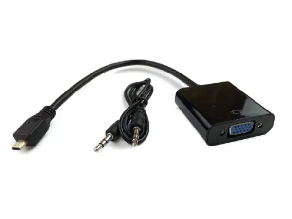 Adapter Micro HDMI na VGA Z + audio JWD-HDMI1