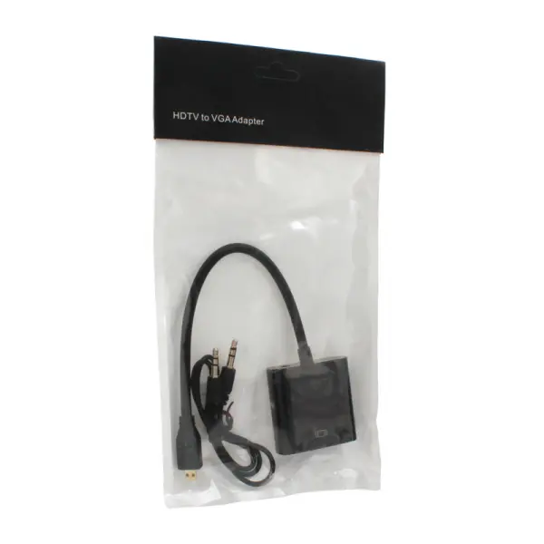 Adapter Micro HDMI na VGA Z + audio JWD-HDMI1