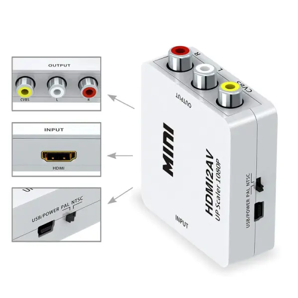 Adapter Box HDMI na AV JWD-H7