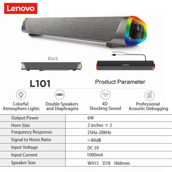 Zvucnik Lenovo L101 RGB