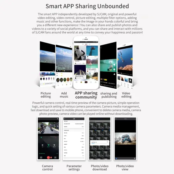 Akciona kamera SJCAM C100+ crna