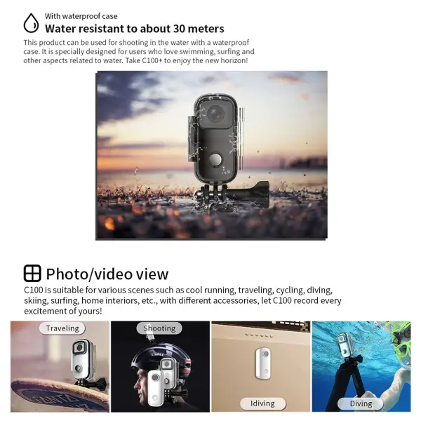 Akciona kamera SJCAM C100+ crna