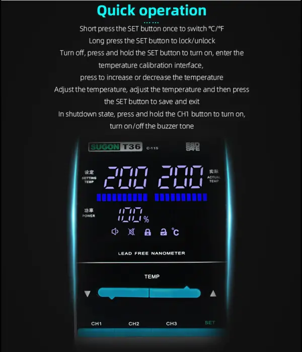 Lemilica SUGON T36 sa vrhom JBC C115118