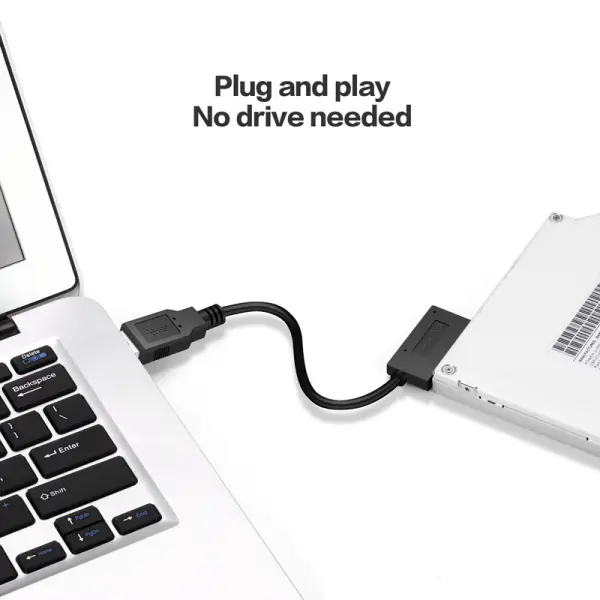 Adapter USB 3.0 na SATA 7+6 13pin za laptop opticki uredjaj