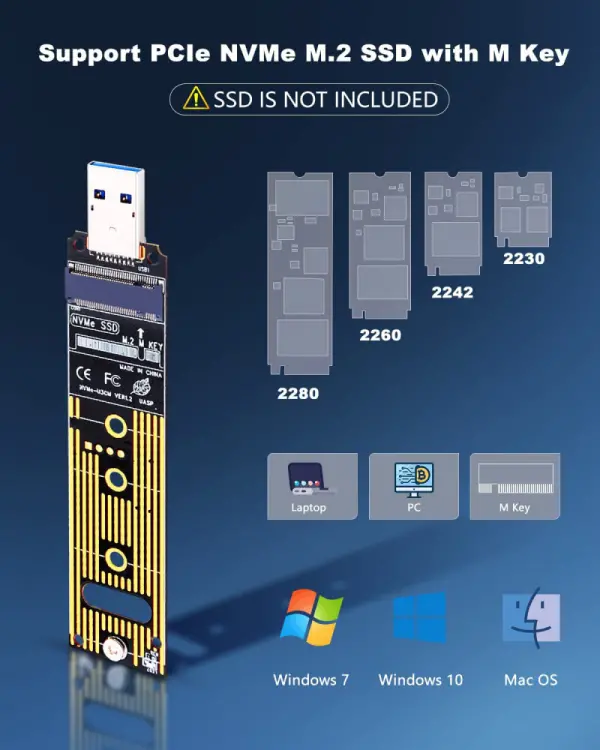 Adapter SSD NVMe na USB 3.0 (2)