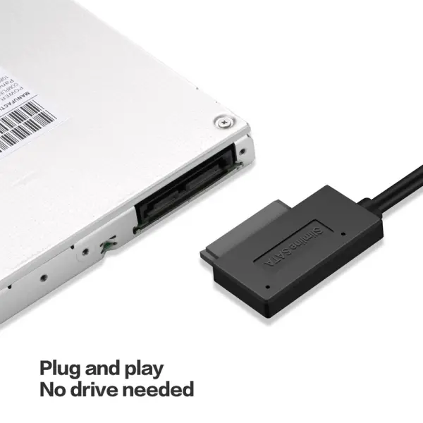 Adapter USB 3.0 na SATA 7+6 13pin za laptop opticki uredjaj