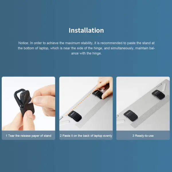 Dodatni podizaci za laptop Nillkin Bolster srebrni