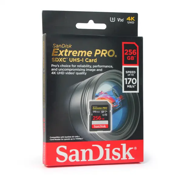 Mem.Kartica SanDisk SDXC Extreme Pro 256GB 170 MB/s V30 UHS-I U3