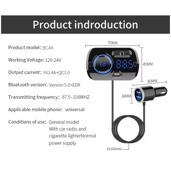 FM transmiter BC49DQ