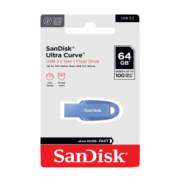 USB flash memorija SanDisk Ultra Curve 3.2 64GB plava