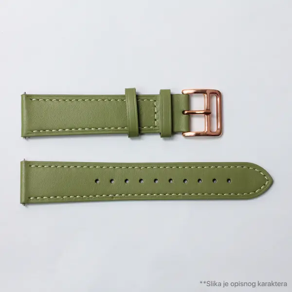 Narukvica kozna klasik za smart watch Samsung 4, 5 20mm roze