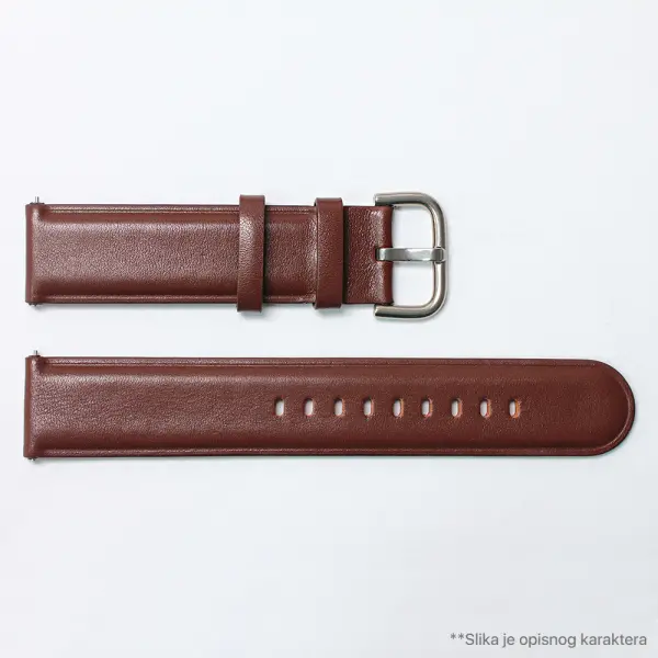 Narukvica kozna za smart watch Samsung 4, 5 20mm braon