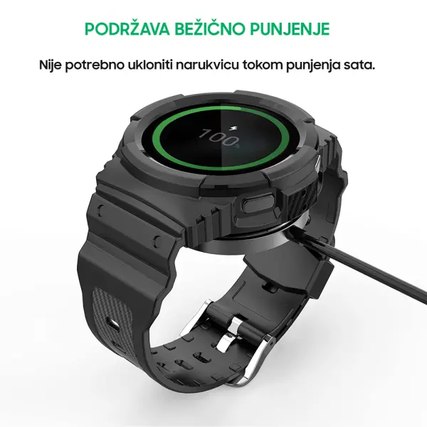 Narukvica protect za smart watch Samsung 4, 5 22mm crna