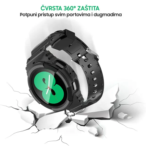 Narukvica protect za smart watch Samsung 4, 5 22mm crna